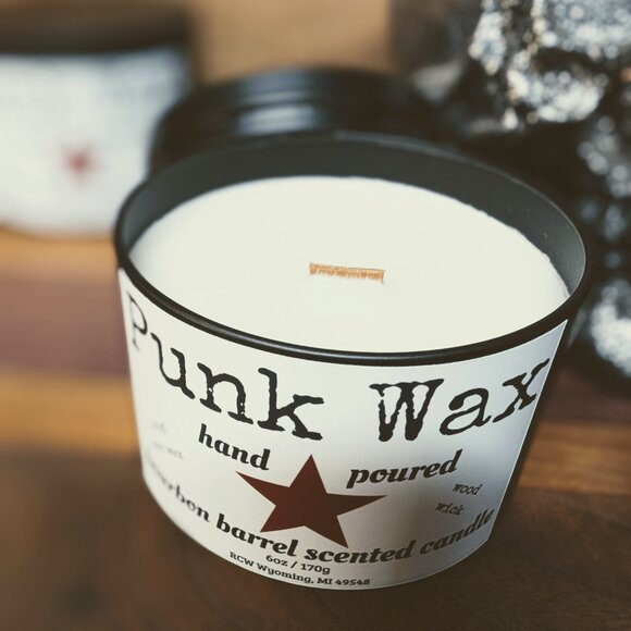 Punk Wax Bourbon Barrel Scented Candle - Picture 2 of 7